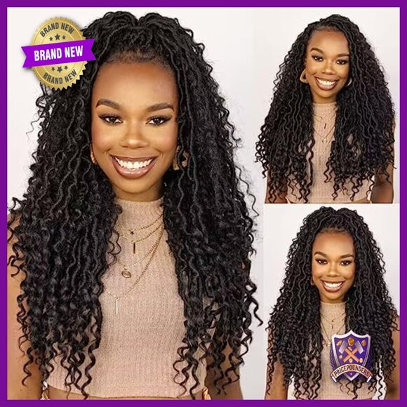 30-Inch Synthetic Full Lace Wig with Curly Ends, Glueless, Bohemian Style